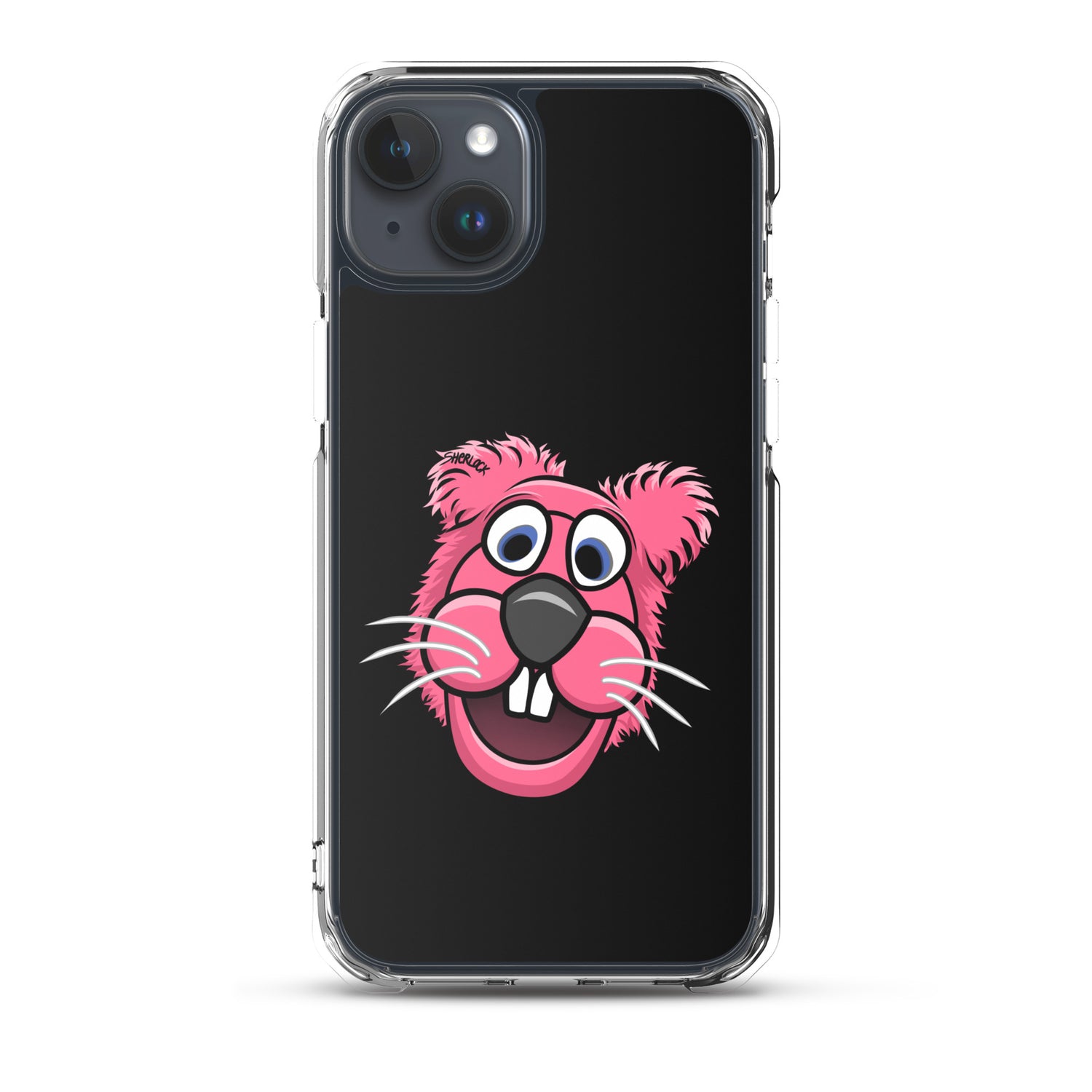 Sherlock The Squirrel iPhone Cover, Black