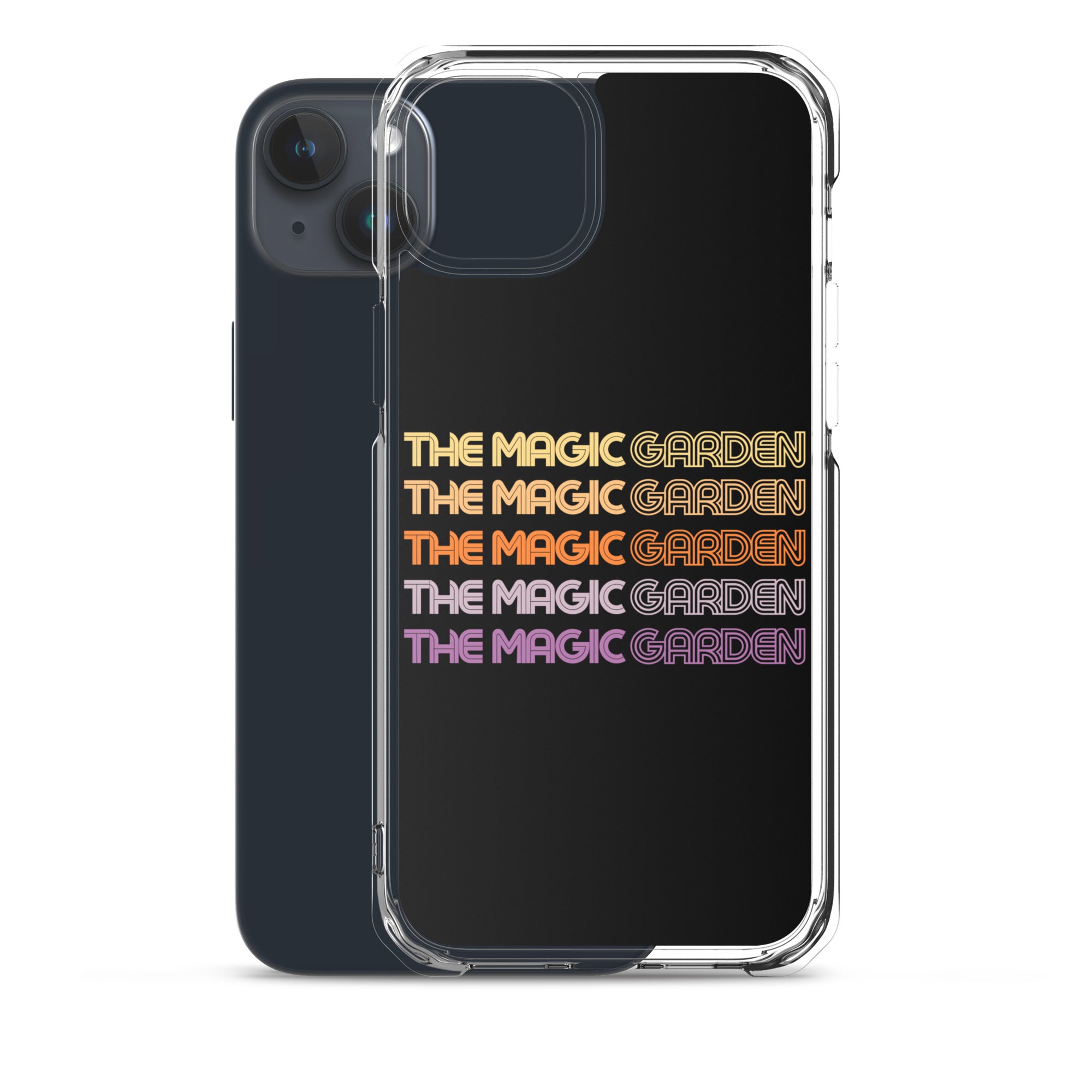 TMG 70s Yellow Rainbow iPhone Cover, Black