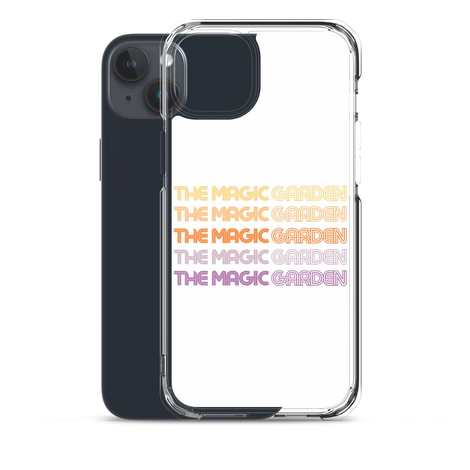TMG 70s Yellow Rainbow iPhone Cover, White