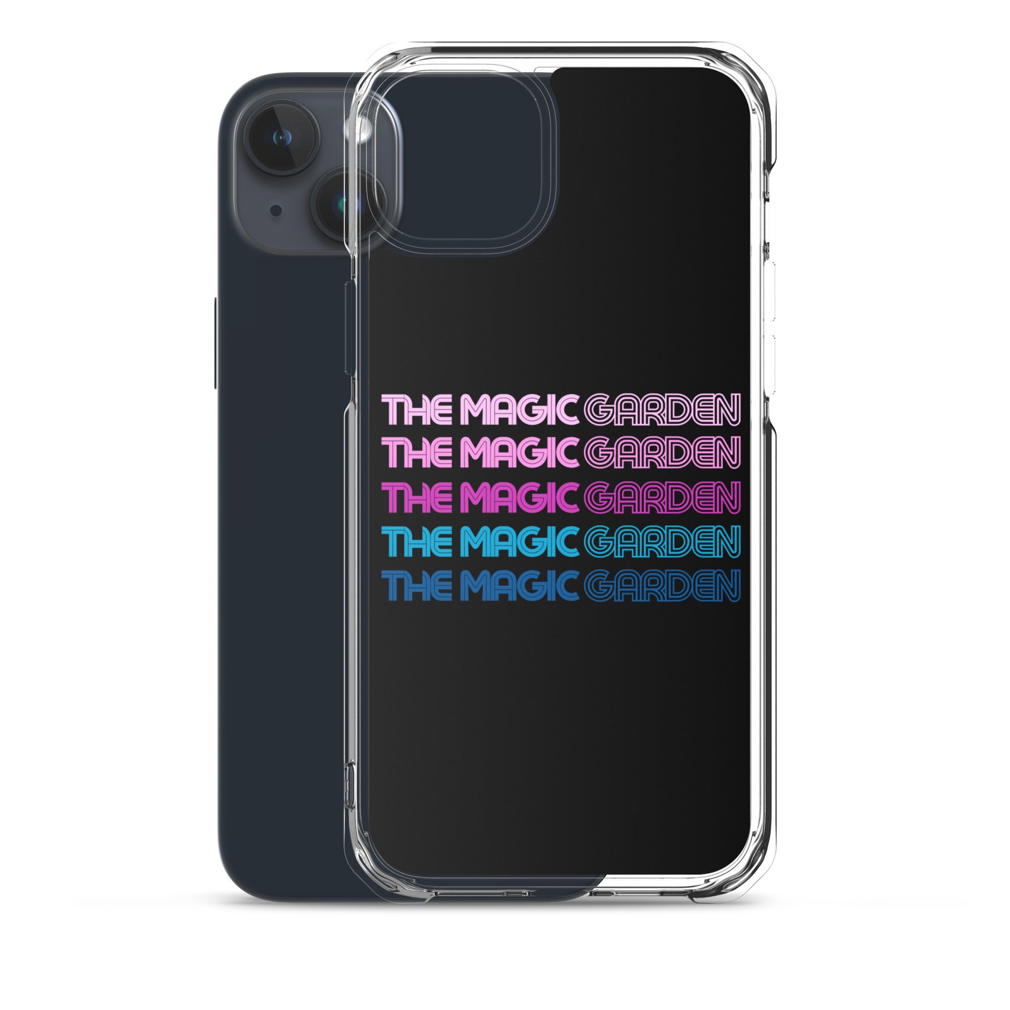 TMG 70s Purple Rainbow iPhone Cover, Black