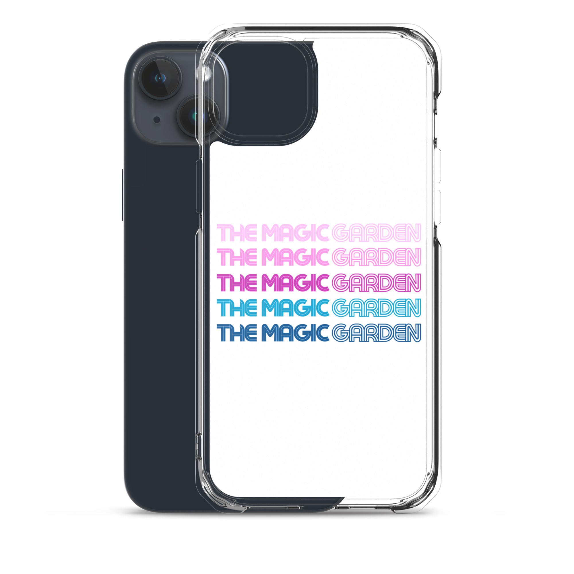 TMG 70s Purple Rainbow iPhone Cover, White