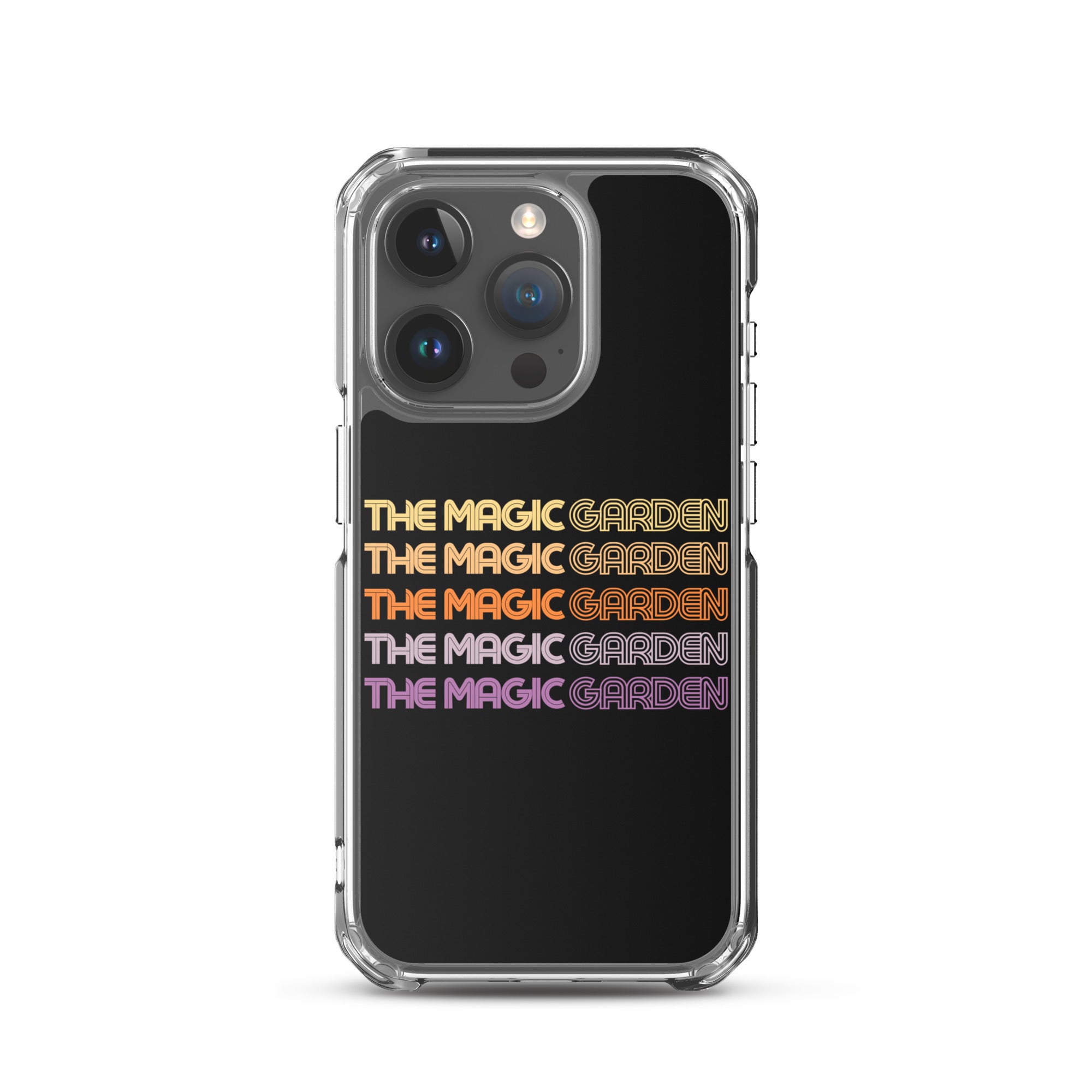TMG 70s Yellow Rainbow iPhone Cover, Black