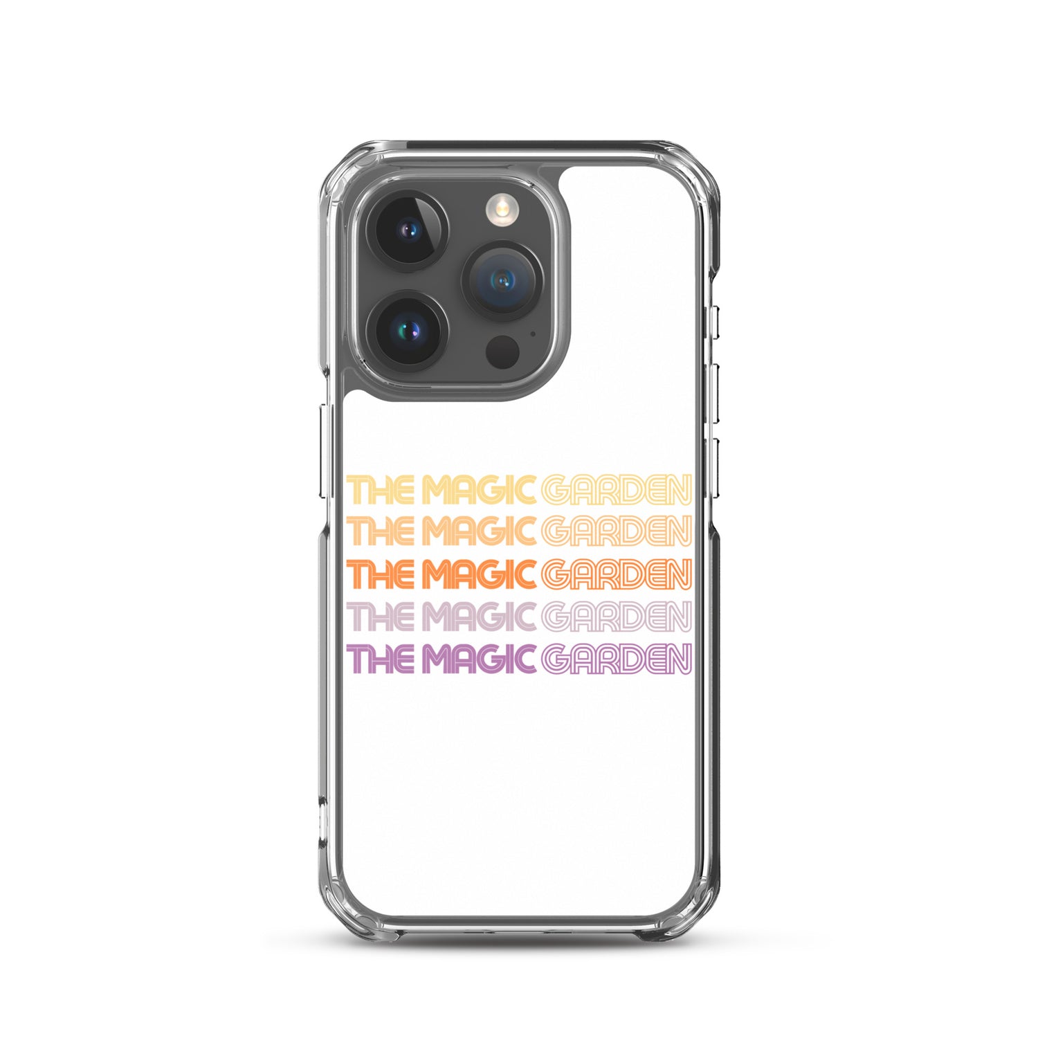TMG 70s Yellow Rainbow iPhone Cover, White