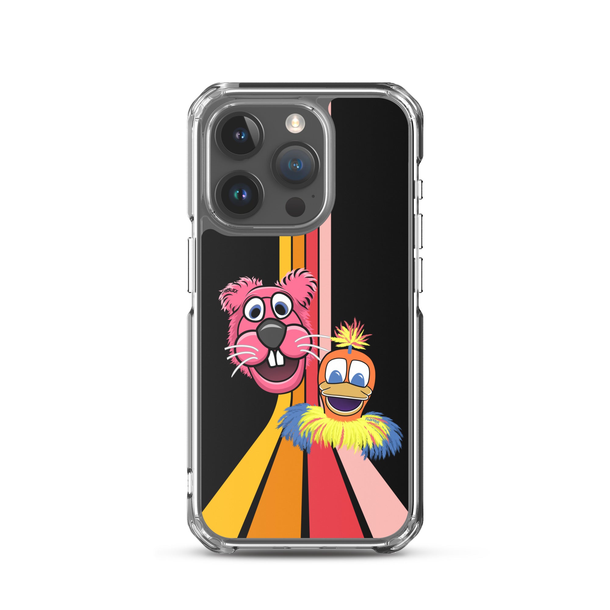 Sherlock & Flapper iPhone Cover, Black