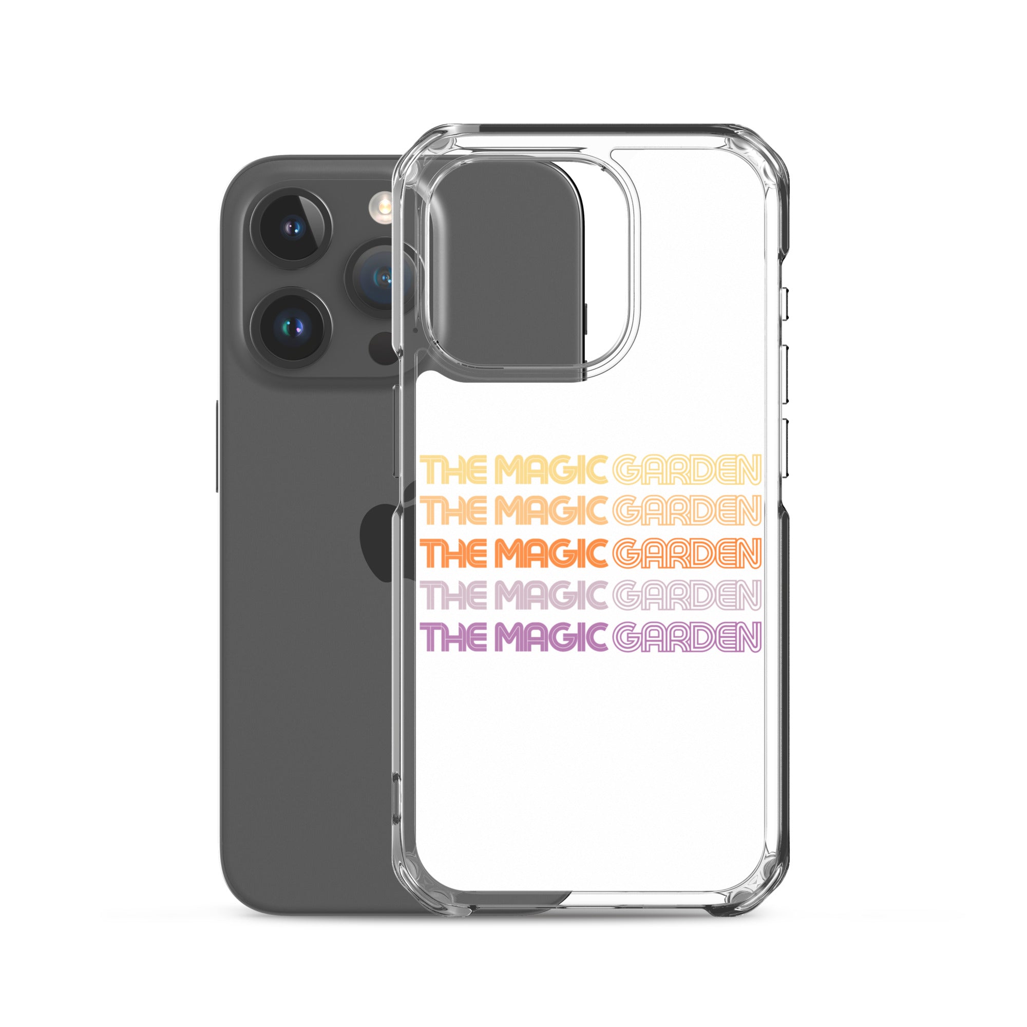 TMG 70s Yellow Rainbow iPhone Cover, White