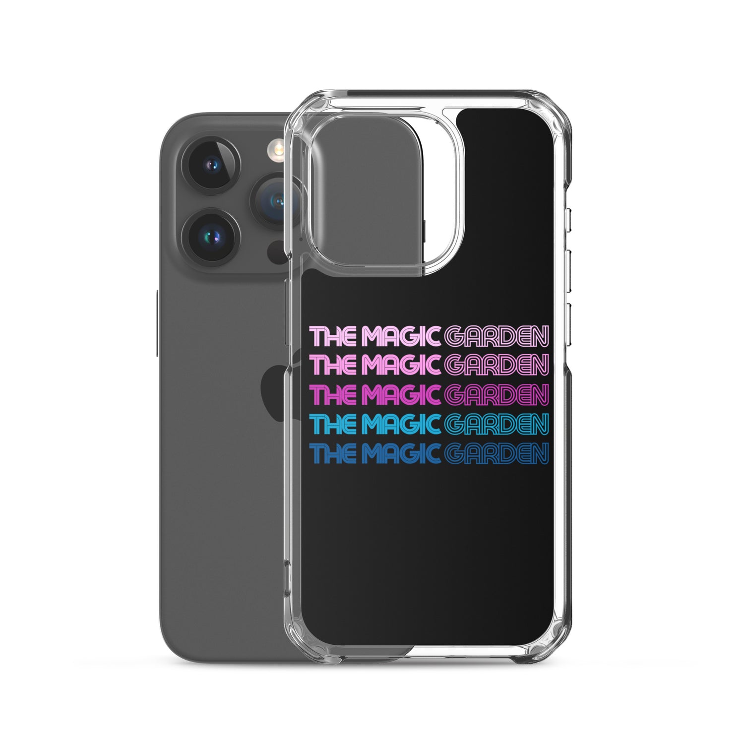 TMG 70s Purple Rainbow iPhone Cover, Black