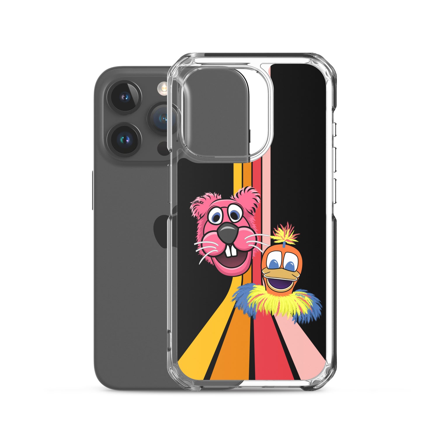 Sherlock & Flapper iPhone Cover, Black