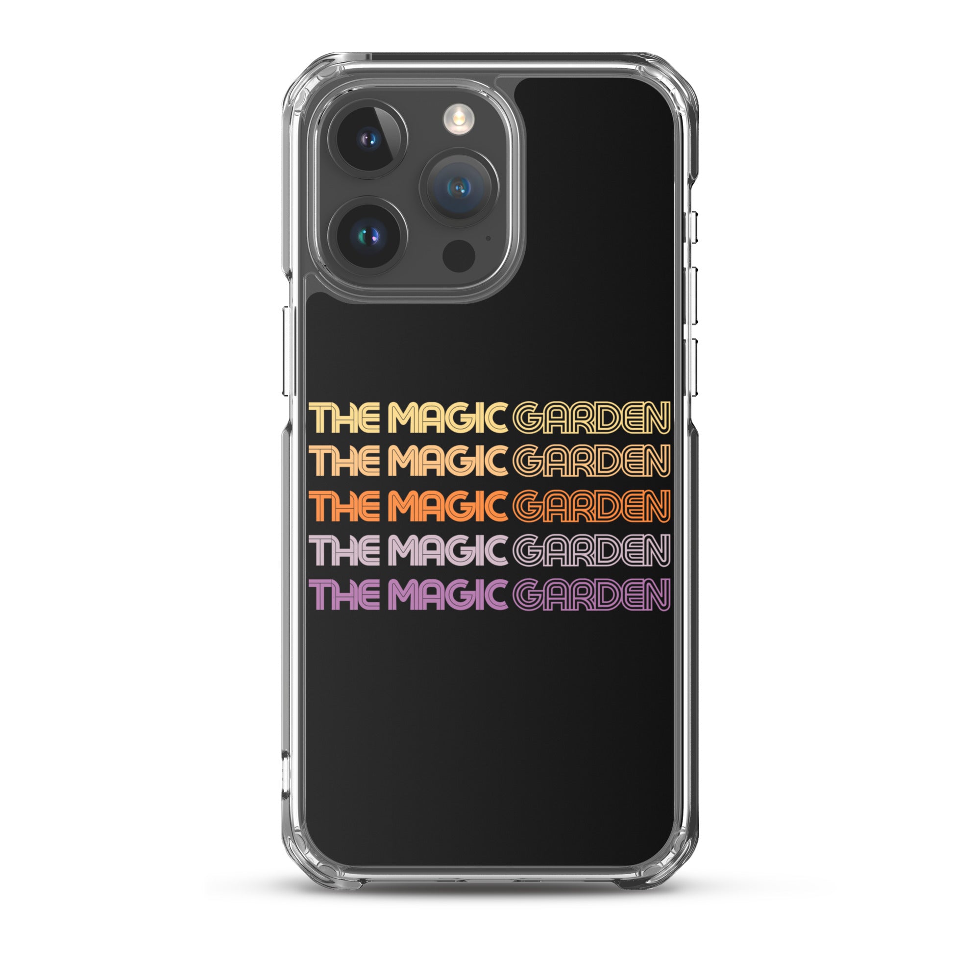 TMG 70s Yellow Rainbow iPhone Cover, Black