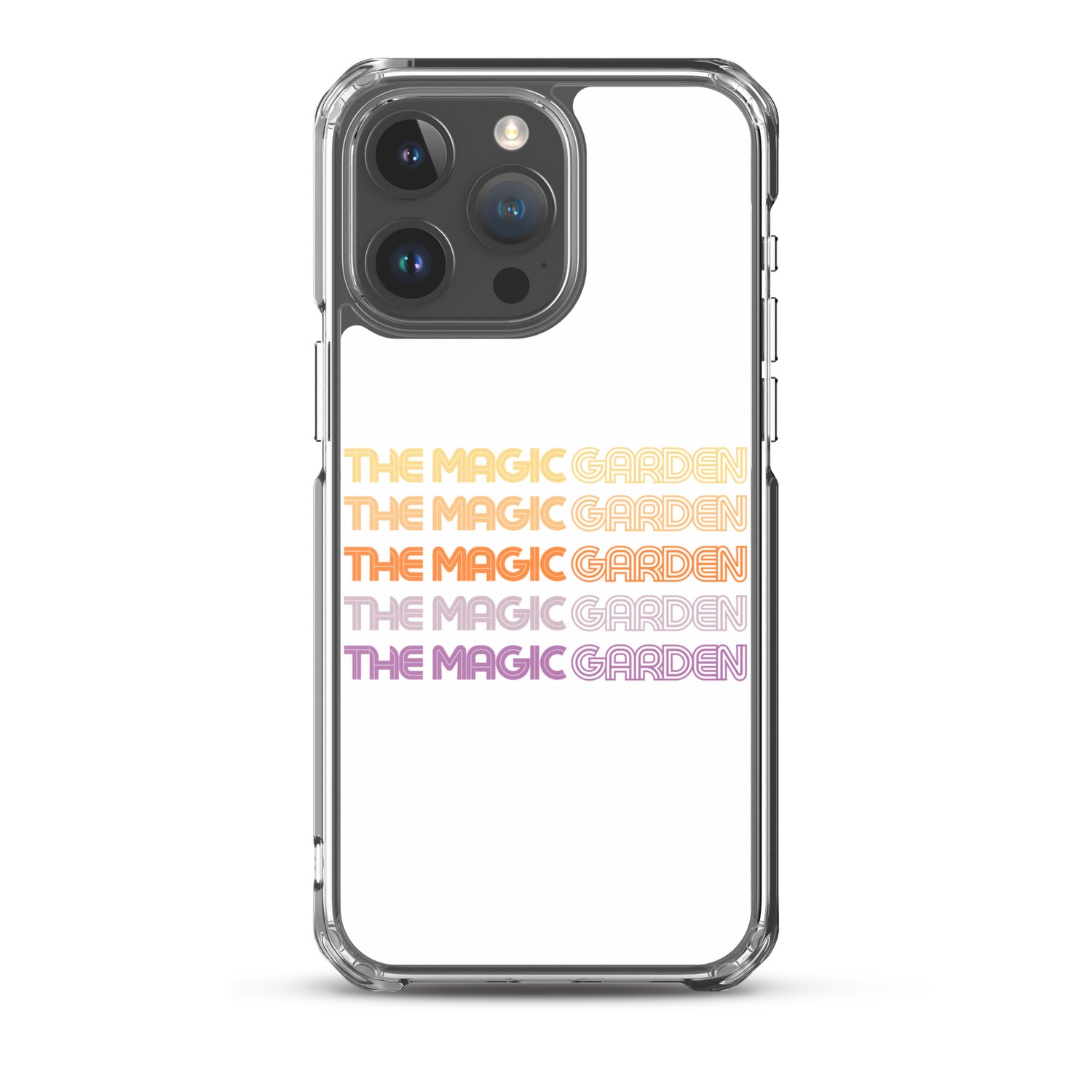TMG 70s Yellow Rainbow iPhone Cover, White