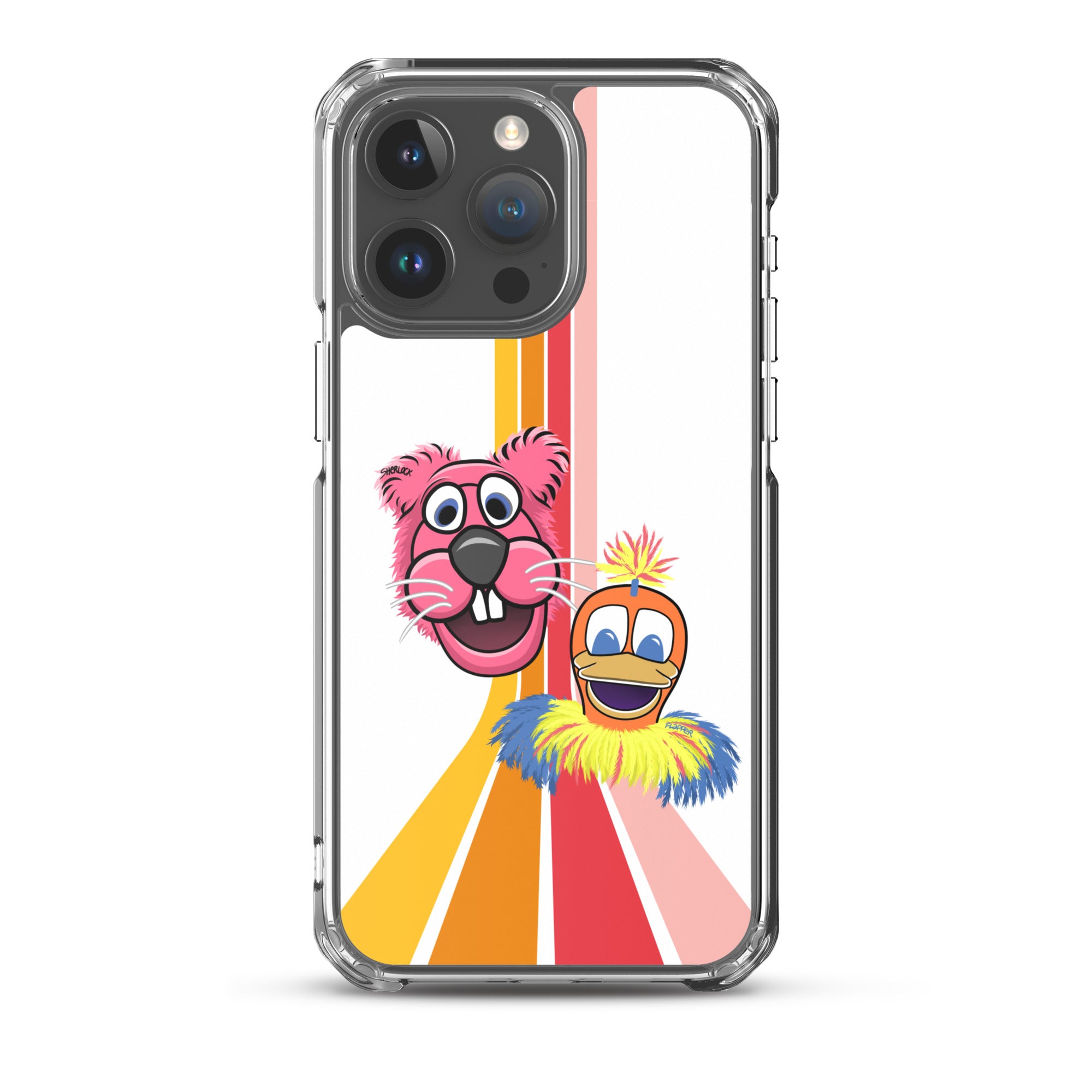 Sherlock & Flapper iPhone Cover, White