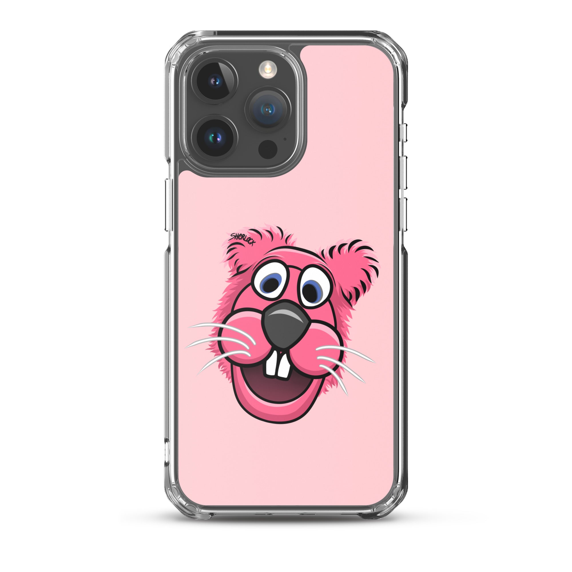 Sherlock The Squirrel iPhone Cover, Pink