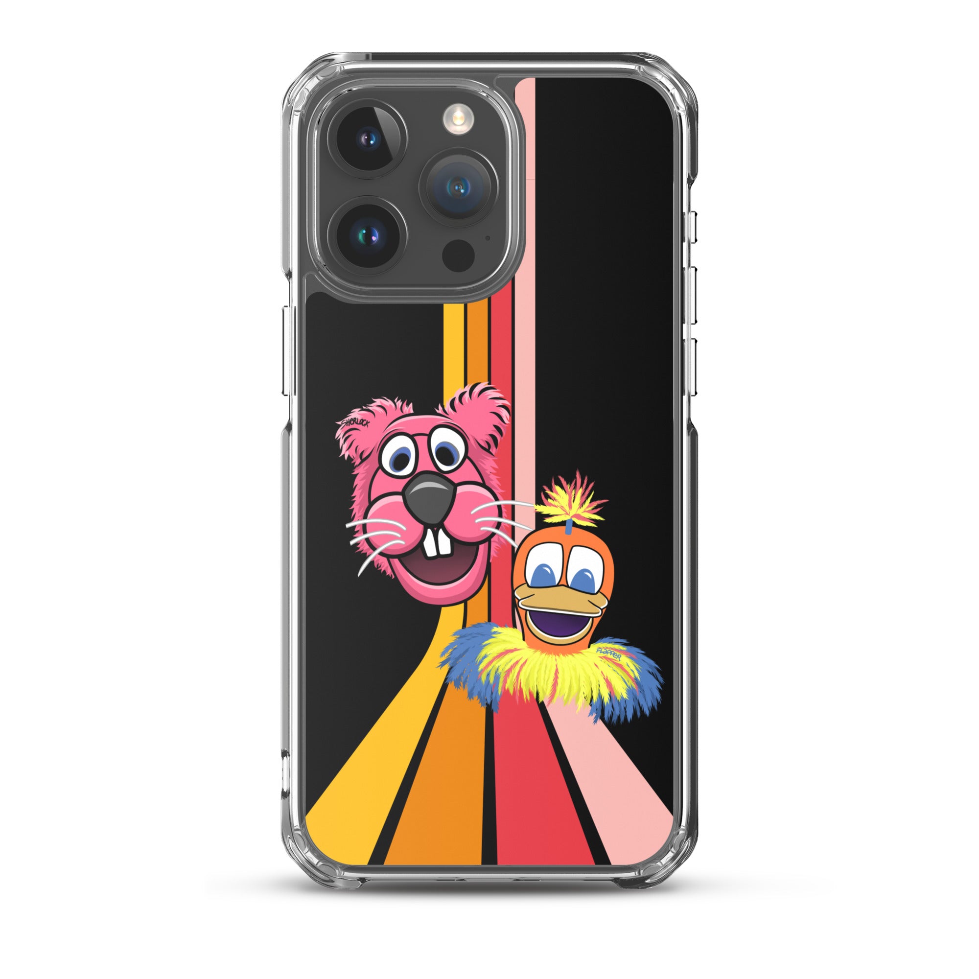 Sherlock & Flapper iPhone Cover, Black