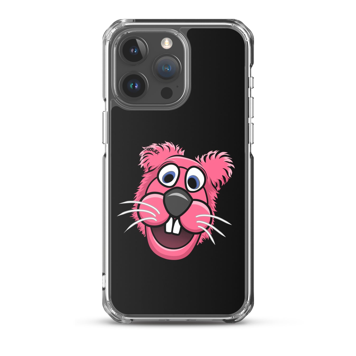 Sherlock The Squirrel iPhone Cover, Black