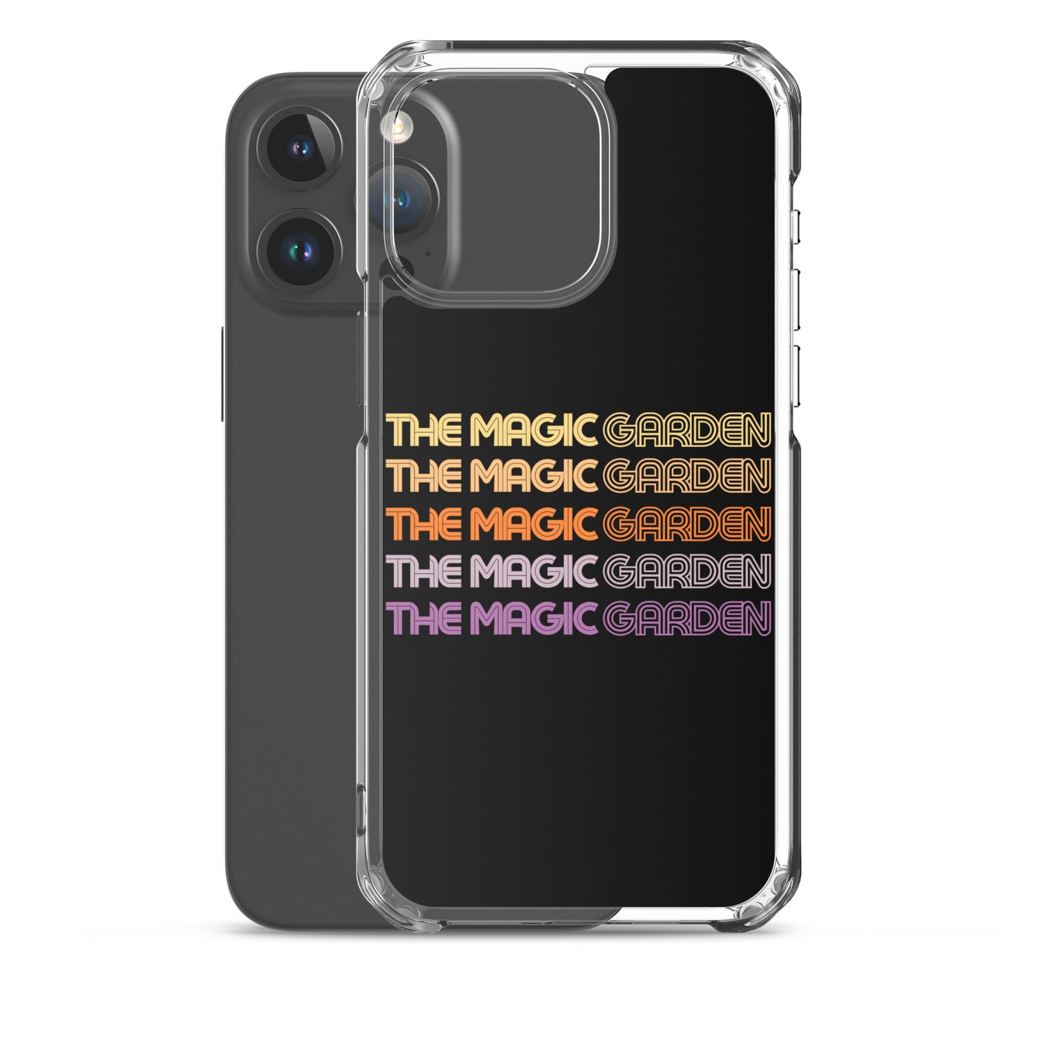 TMG 70s Yellow Rainbow iPhone Cover, Black