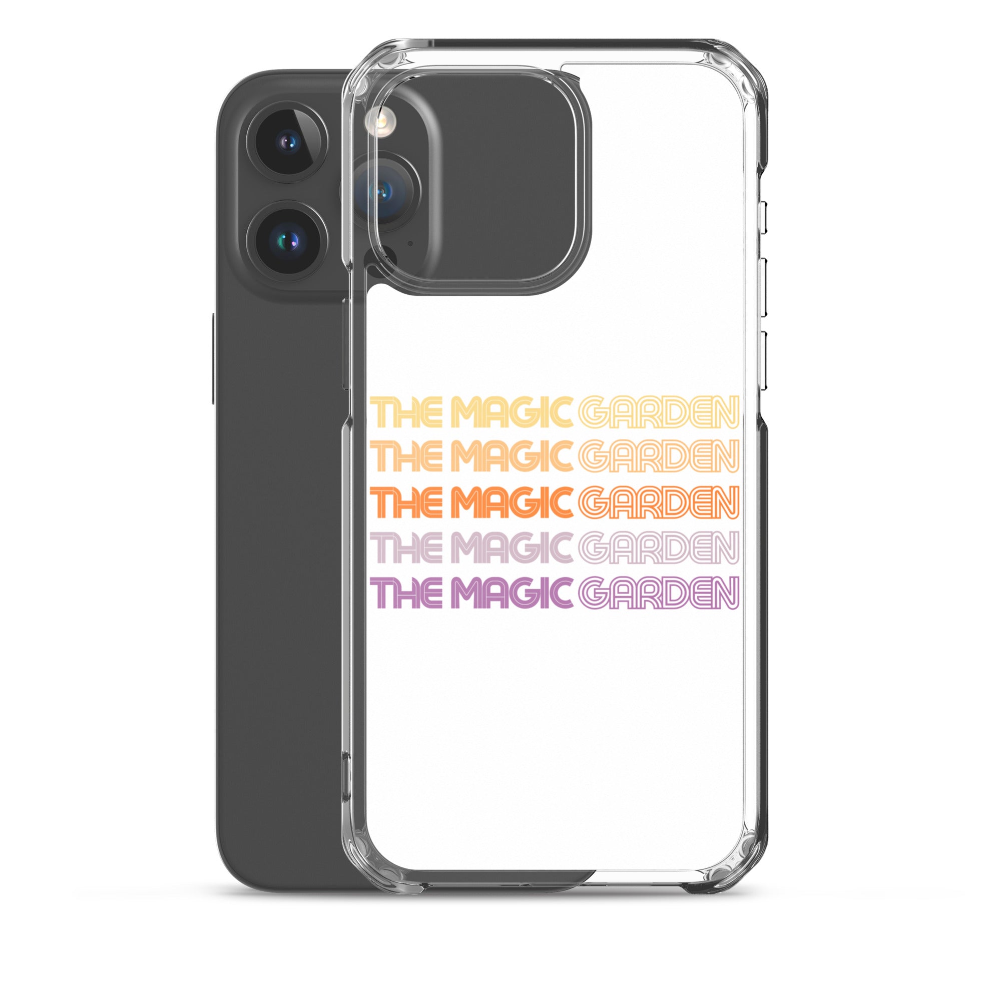 TMG 70s Yellow Rainbow iPhone Cover, White