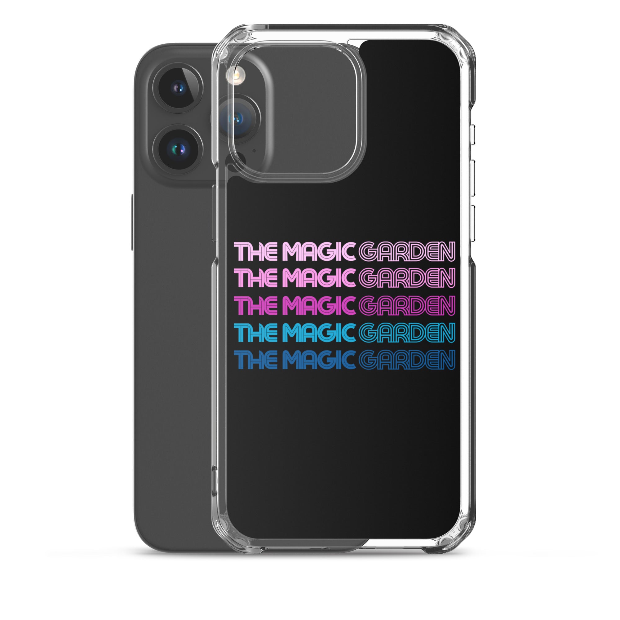 TMG 70s Purple Rainbow iPhone Cover, Black