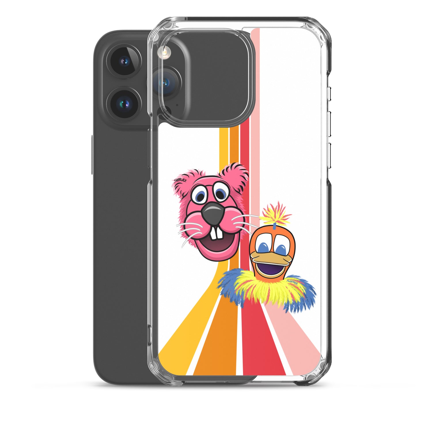 Sherlock & Flapper iPhone Cover, White