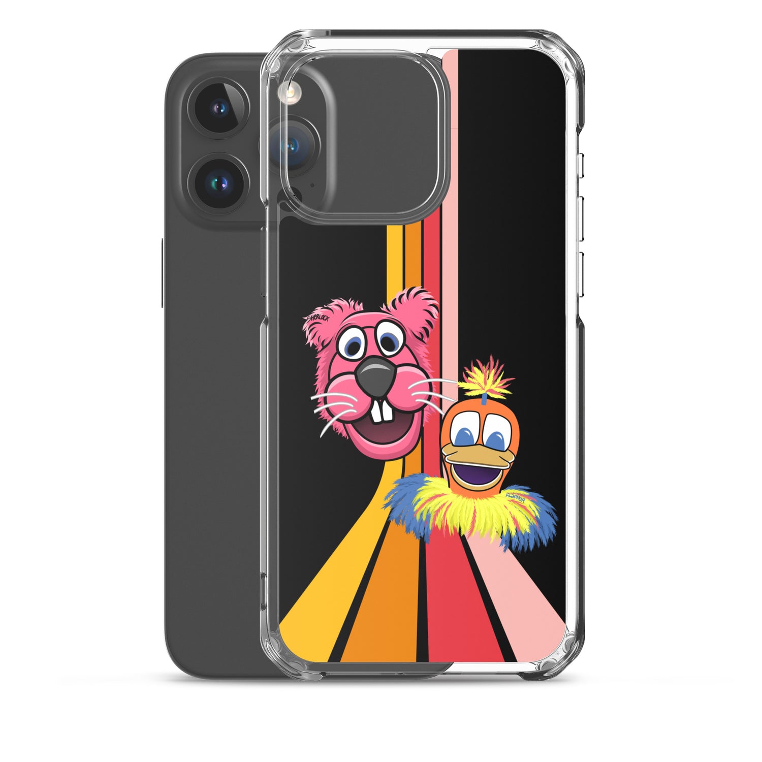 Sherlock & Flapper iPhone Cover, Black