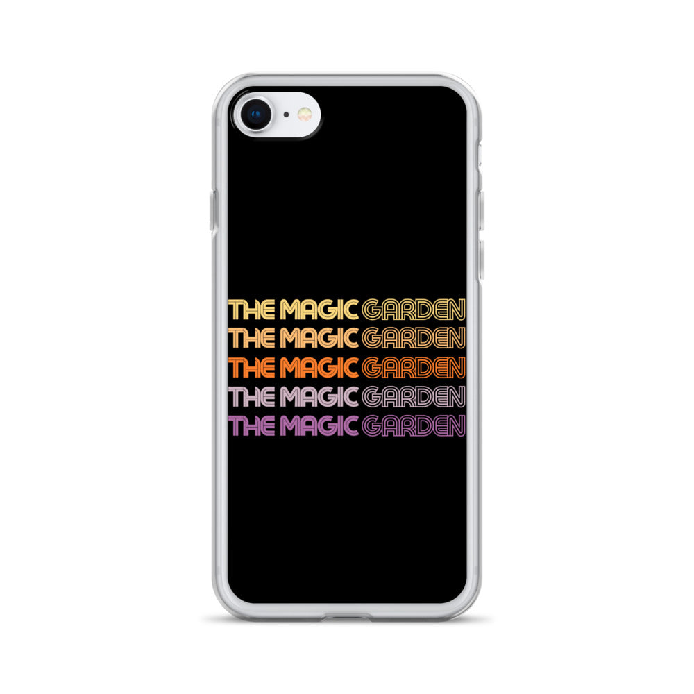 TMG 70s Yellow Rainbow iPhone Cover, Black