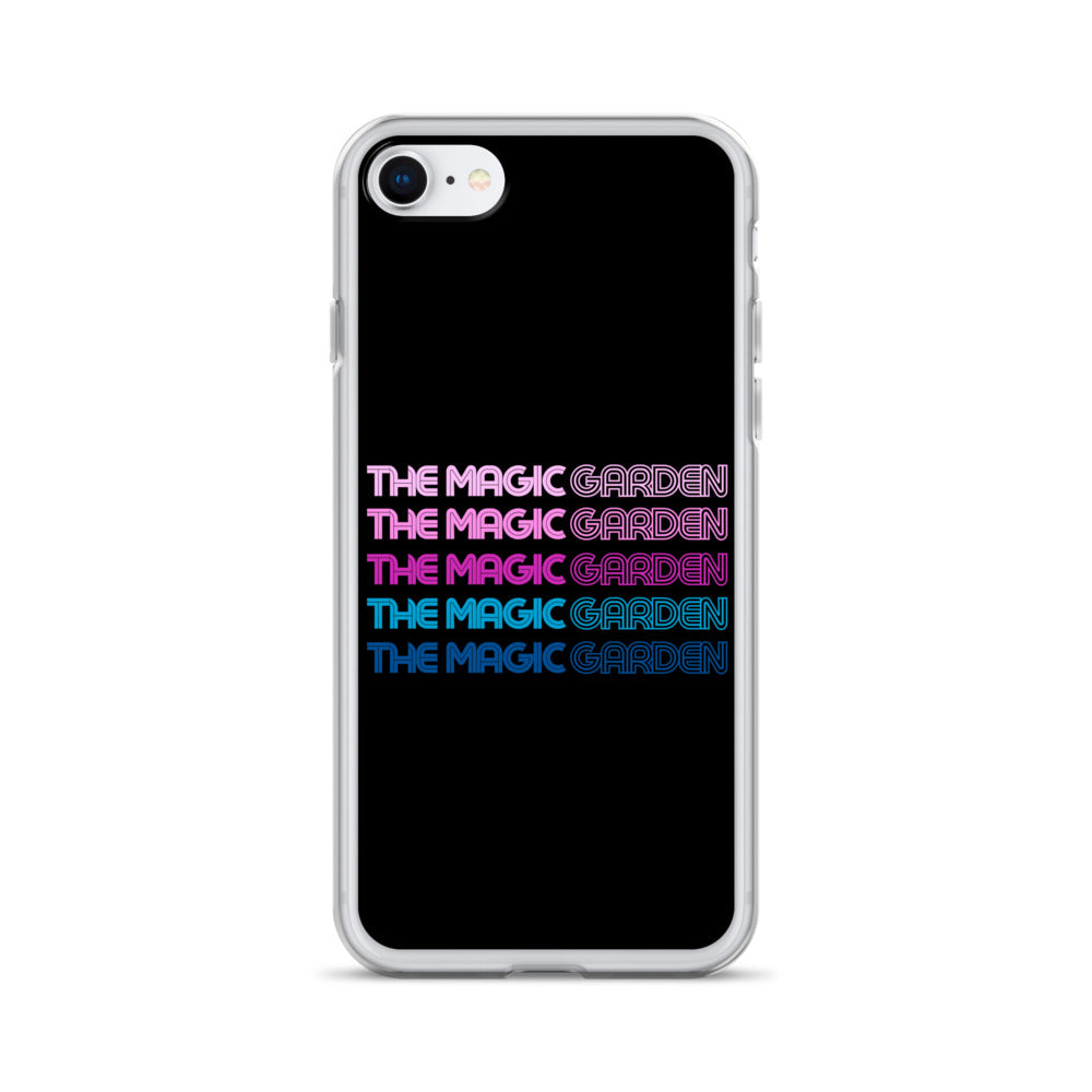 TMG 70s Purple Rainbow iPhone Cover, Black