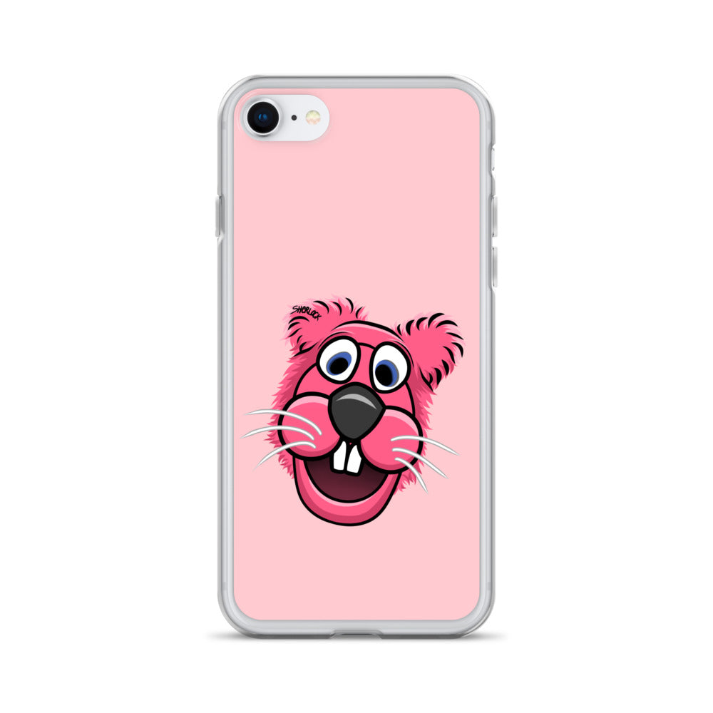 Sherlock The Squirrel iPhone Cover, Pink