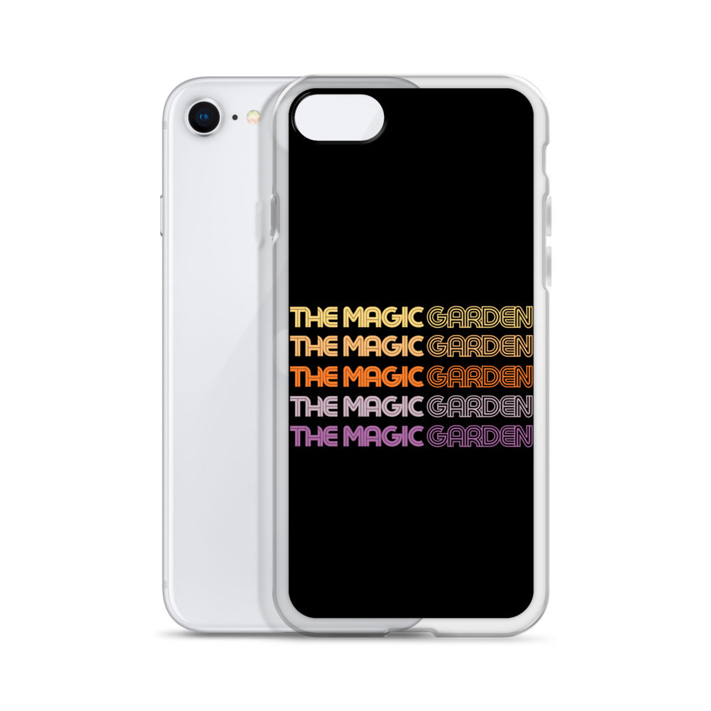 TMG 70s Yellow Rainbow iPhone Cover, Black