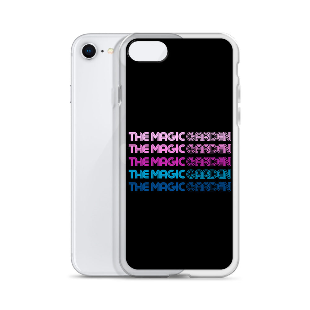 TMG 70s Purple Rainbow iPhone Cover, Black