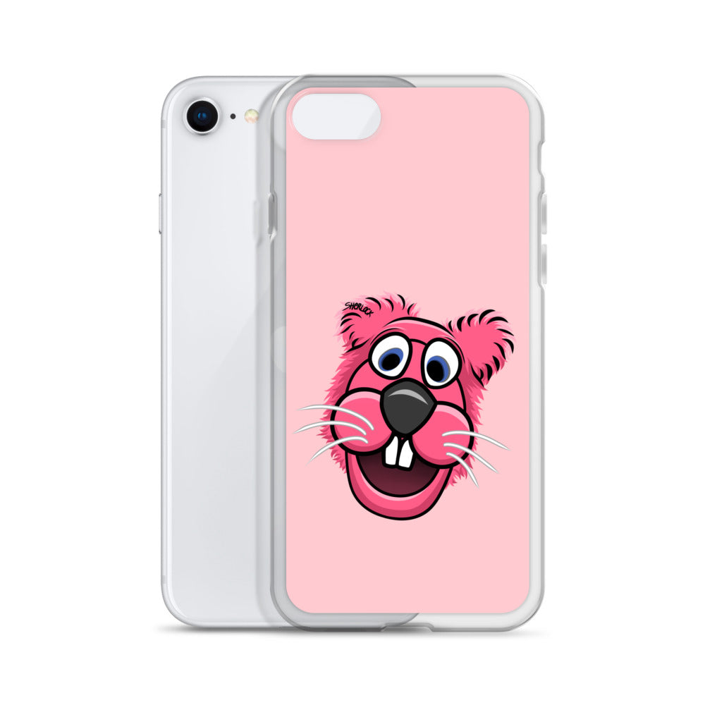 Sherlock The Squirrel iPhone Cover, Pink