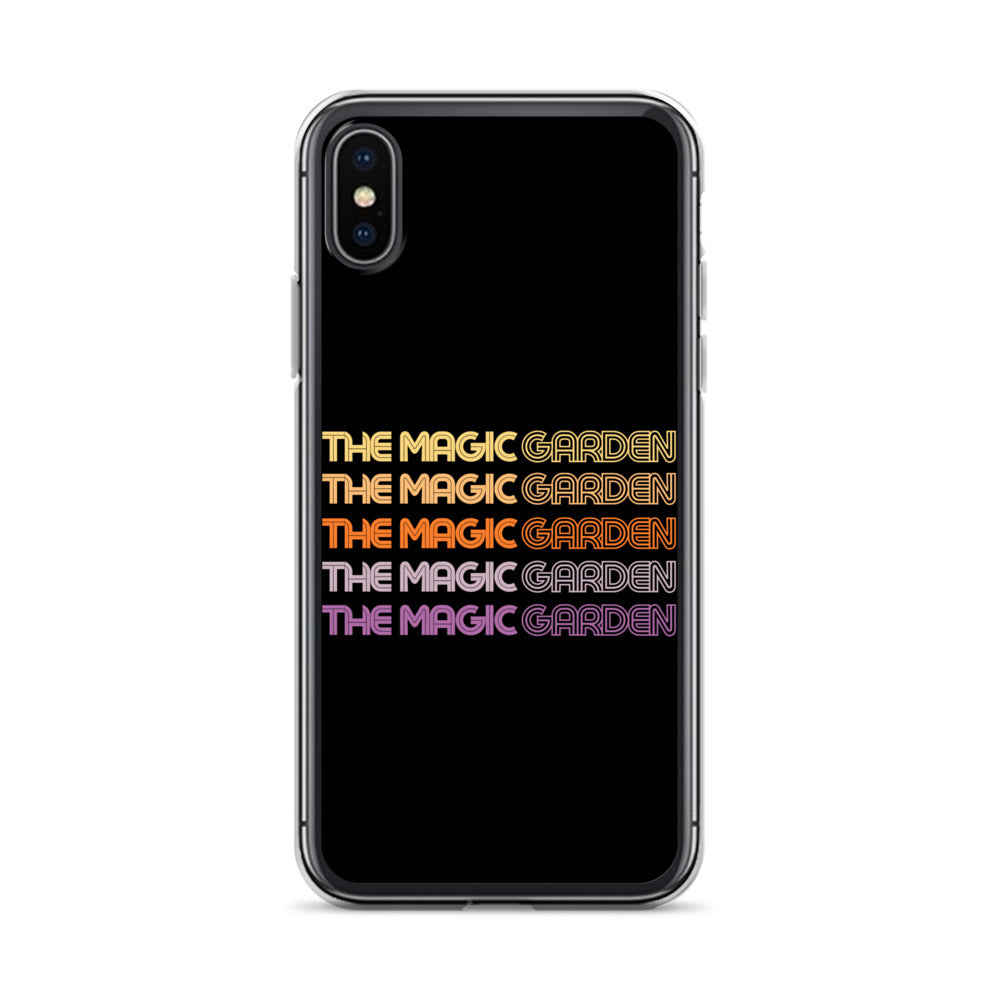 TMG 70s Yellow Rainbow iPhone Cover, Black