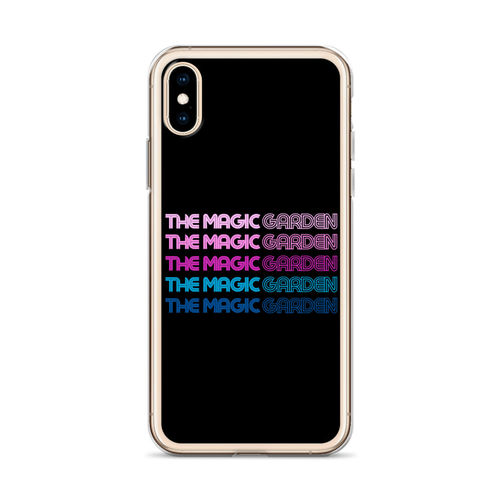 TMG 70s Purple Rainbow iPhone Cover, Black