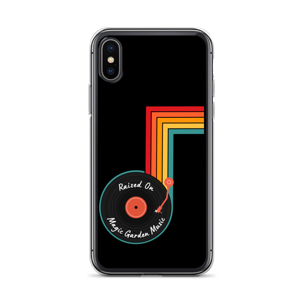 Raised On MG Music iPhone Cover, Black