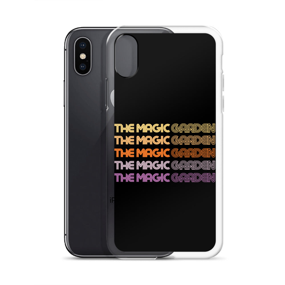 TMG 70s Yellow Rainbow iPhone Cover, Black
