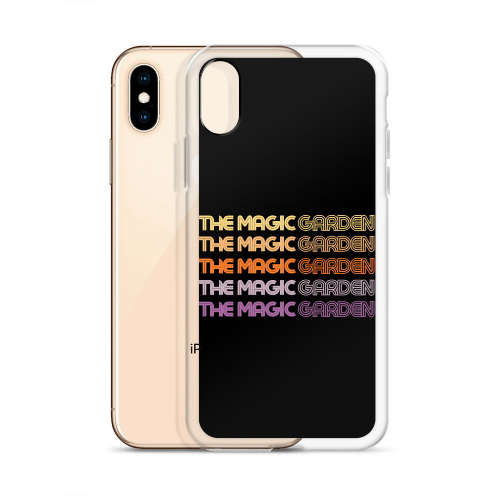 TMG 70s Yellow Rainbow iPhone Cover, Black