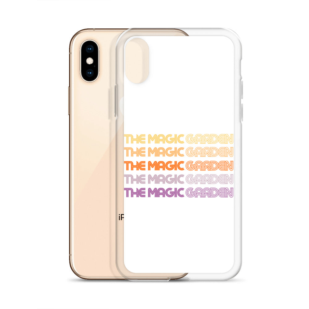 TMG 70s Yellow Rainbow iPhone Cover, White