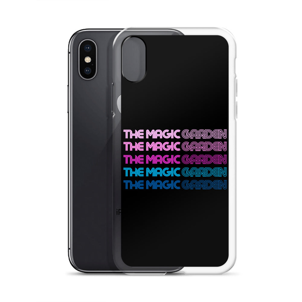 TMG 70s Purple Rainbow iPhone Cover, Black