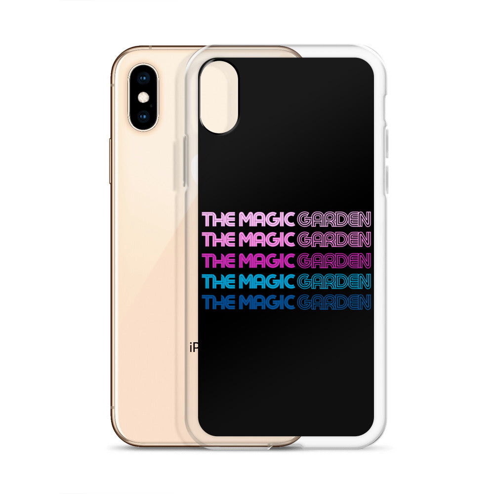 TMG 70s Purple Rainbow iPhone Cover, Black
