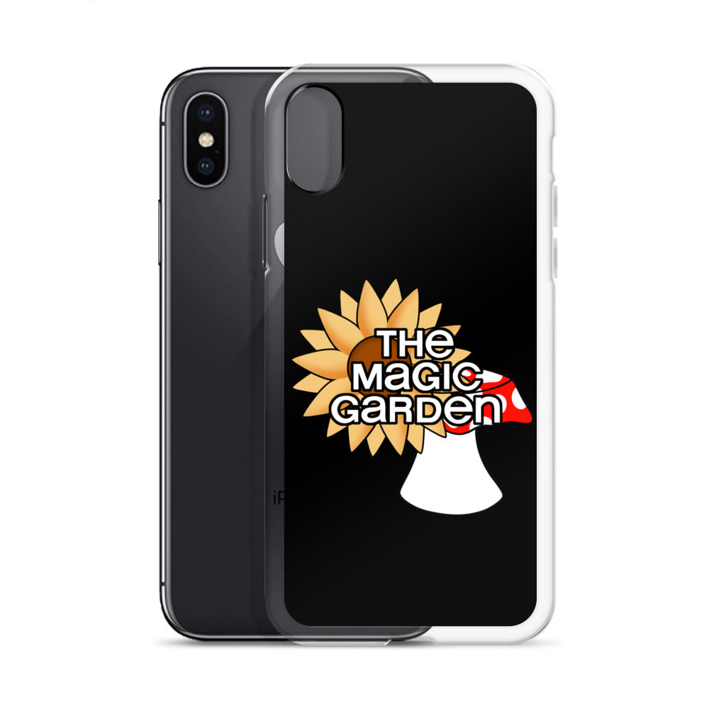TMG Mushroom & Sunflower iPhone Cover, Black