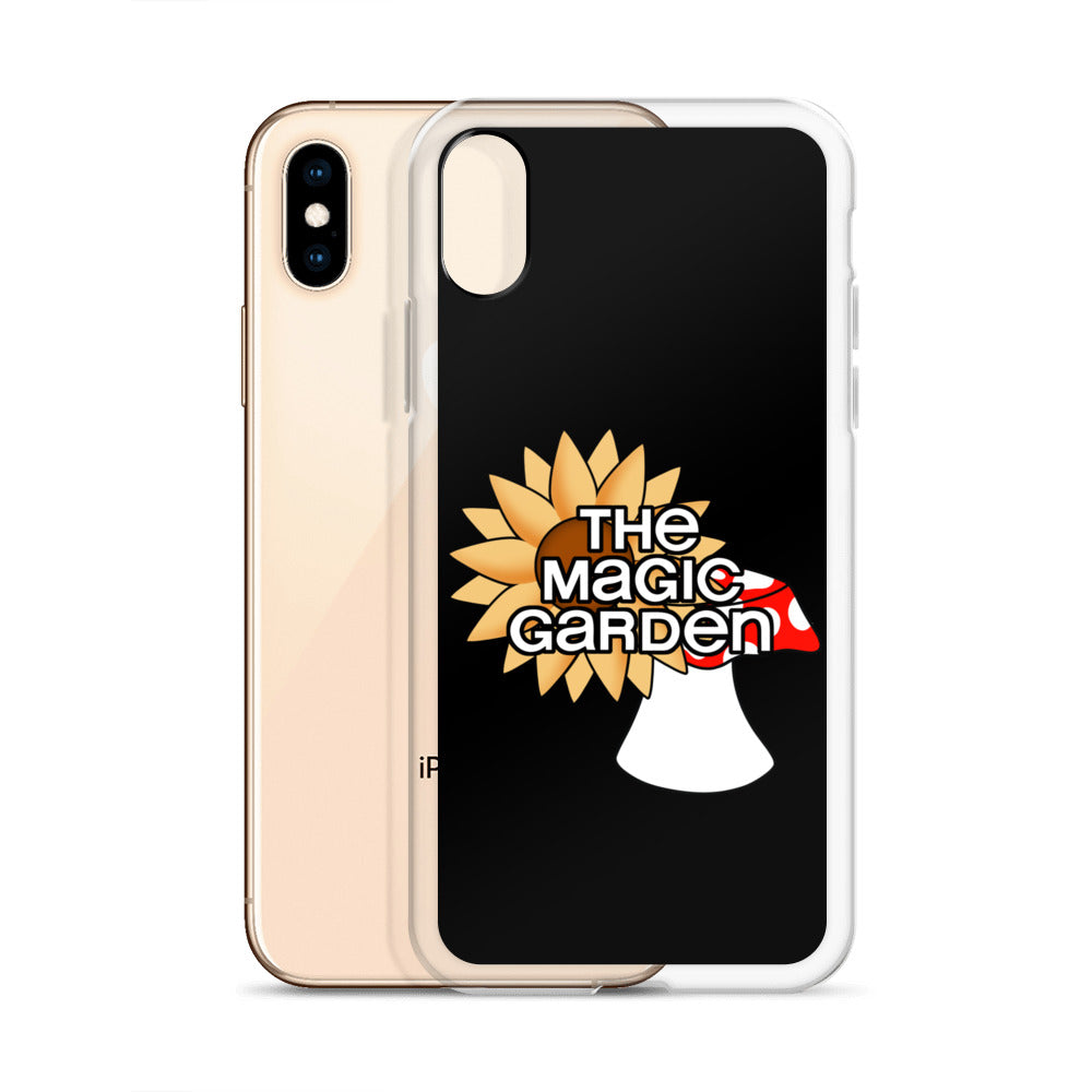 TMG Mushroom & Sunflower iPhone Cover, Black