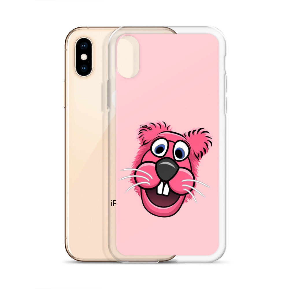 Sherlock The Squirrel iPhone Cover, Pink