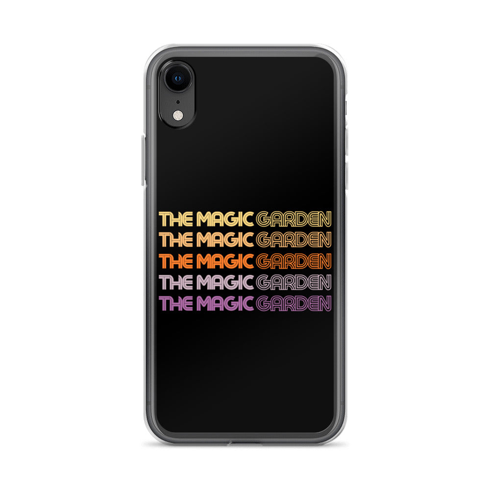 TMG 70s Yellow Rainbow iPhone Cover, Black