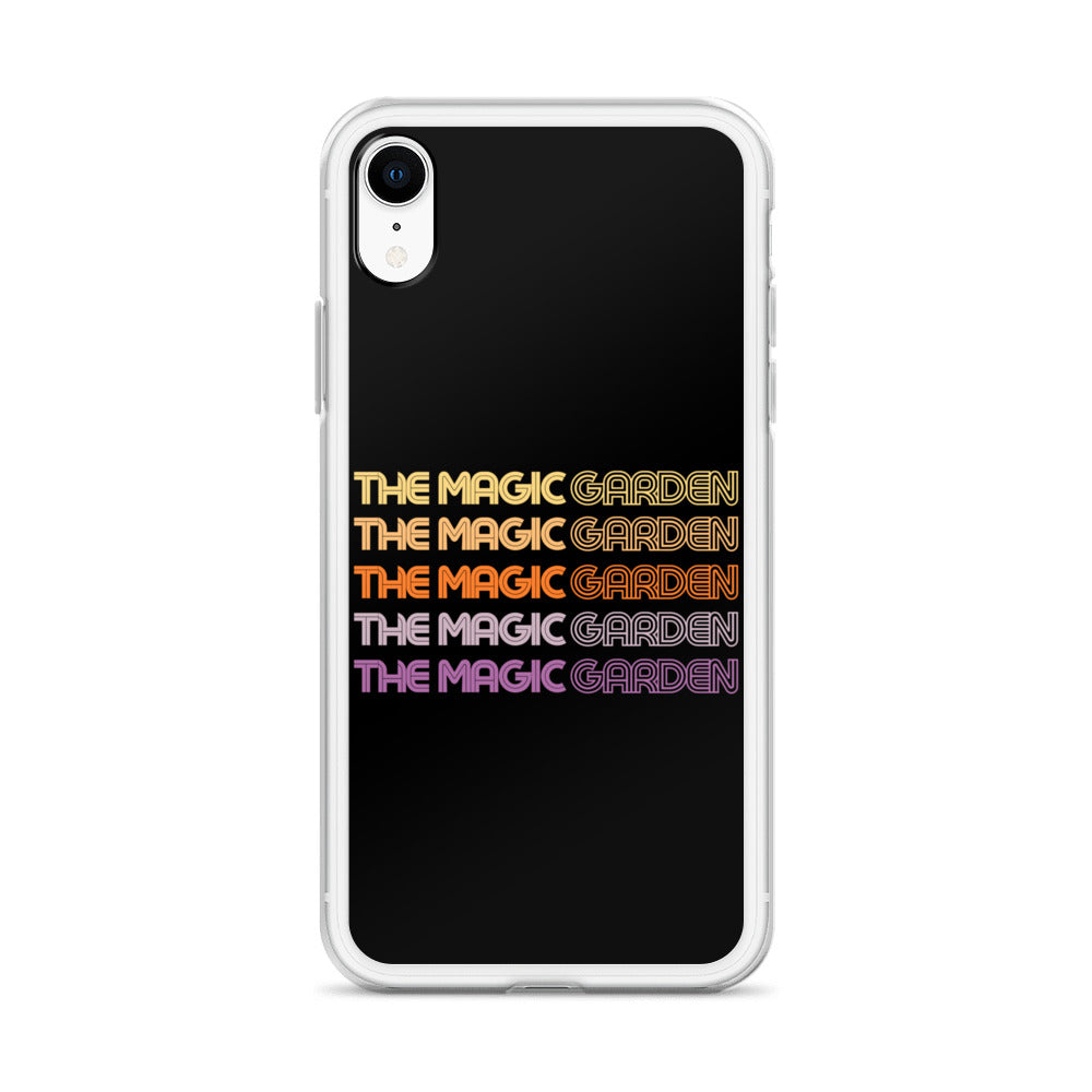 TMG 70s Yellow Rainbow iPhone Cover, Black
