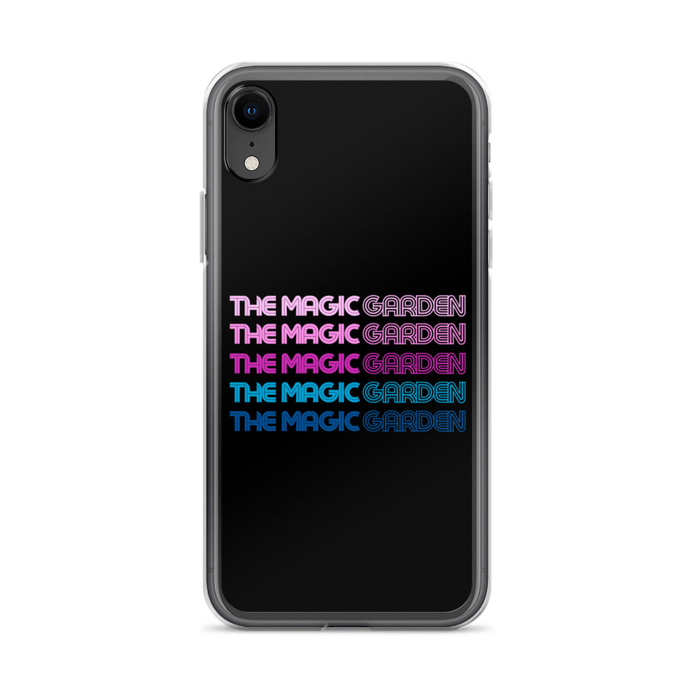 TMG 70s Purple Rainbow iPhone Cover, Black