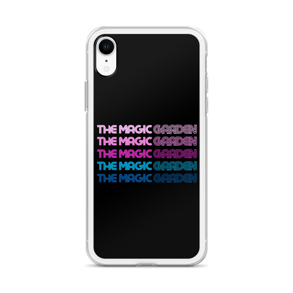TMG 70s Purple Rainbow iPhone Cover, Black