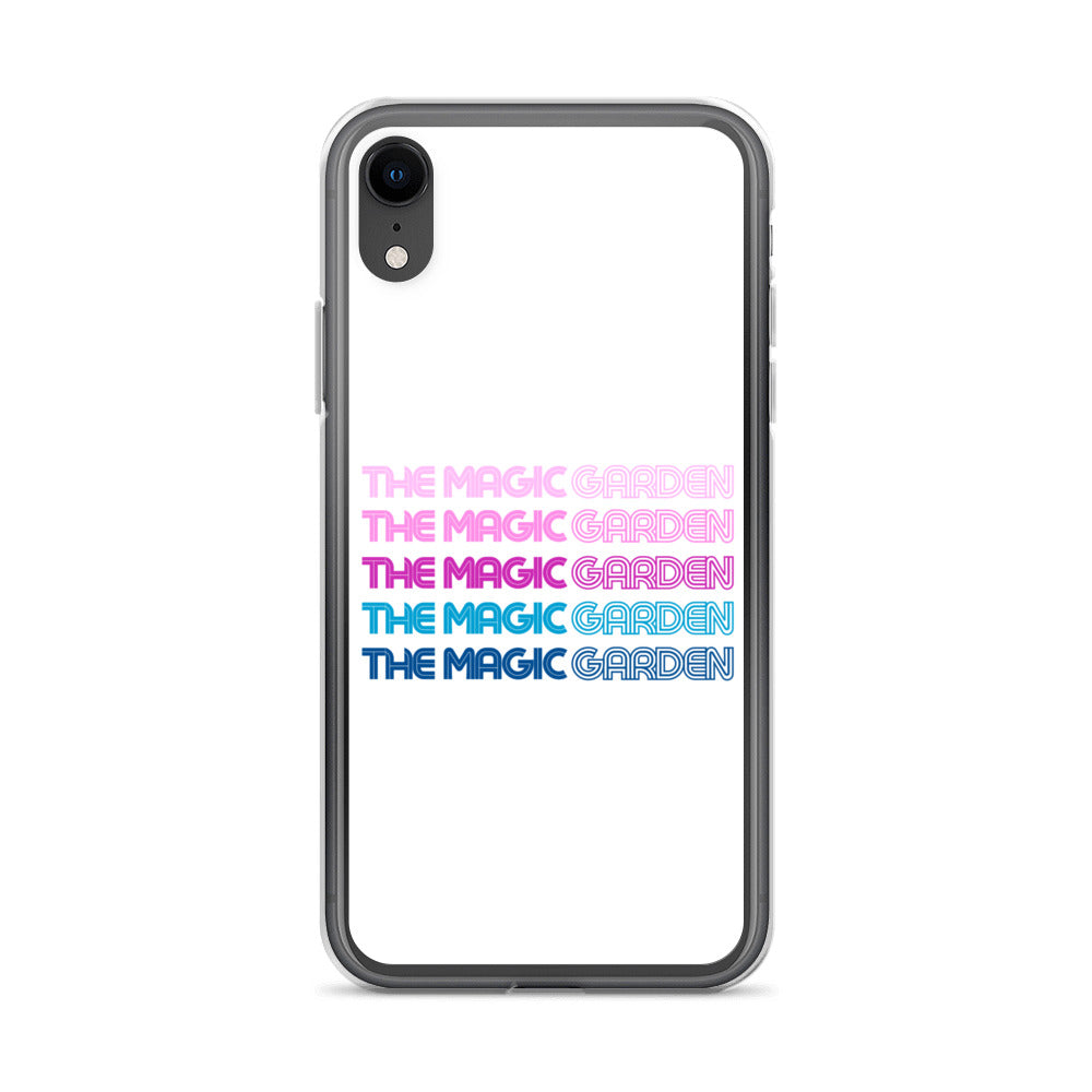 TMG 70s Purple Rainbow iPhone Cover, White