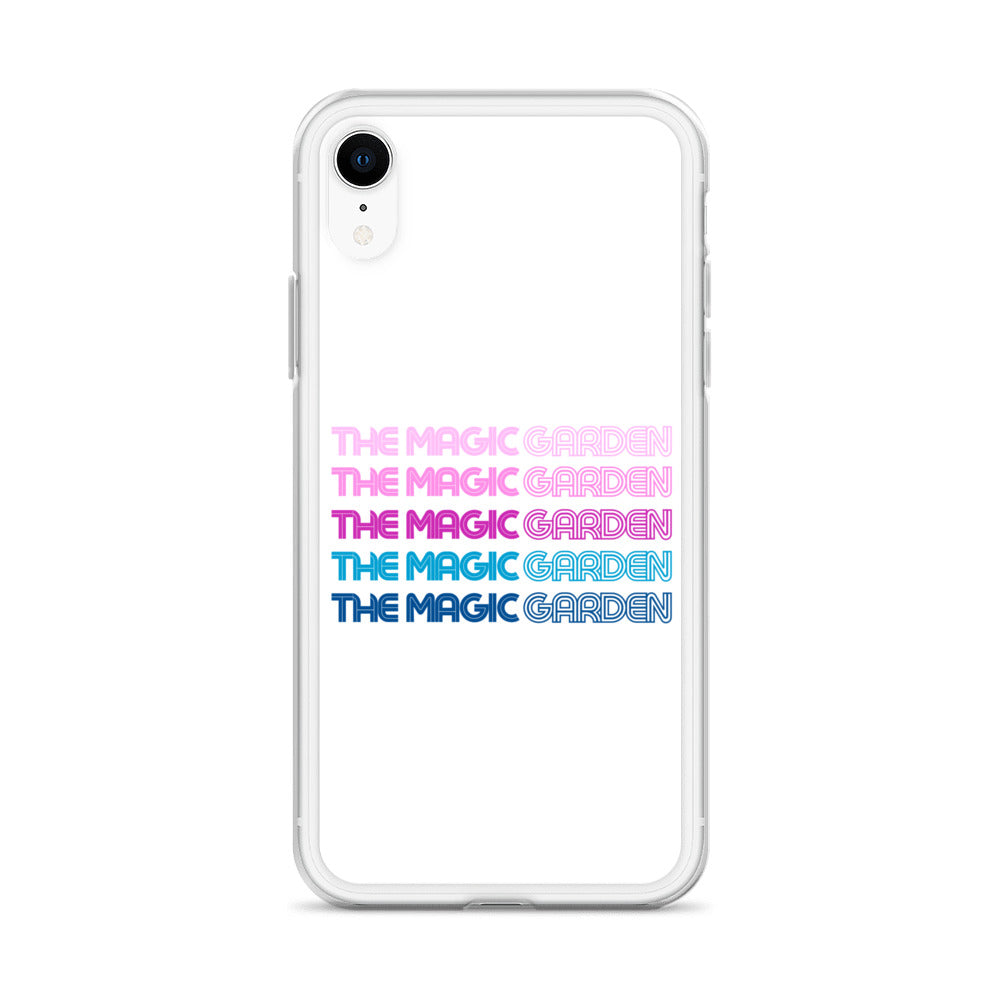 TMG 70s Purple Rainbow iPhone Cover, White