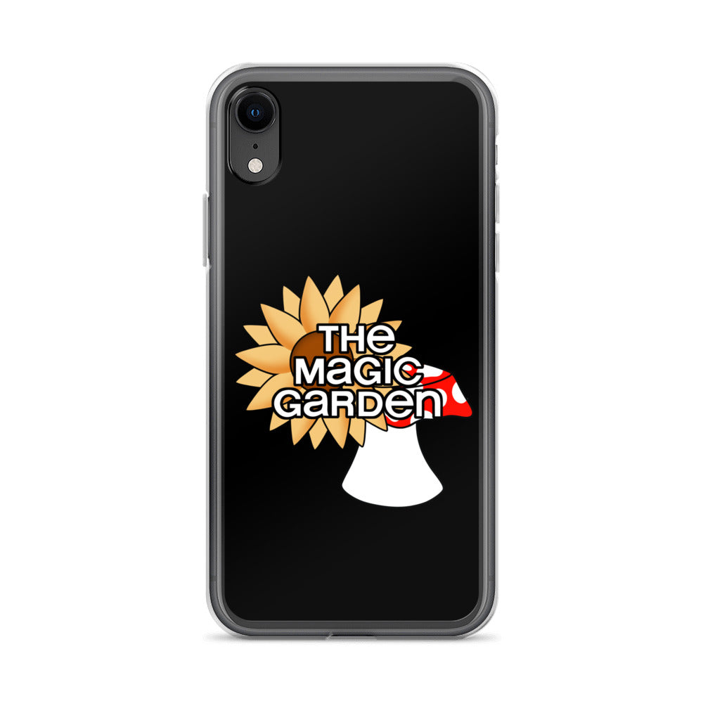 TMG Mushroom & Sunflower iPhone Cover, Black