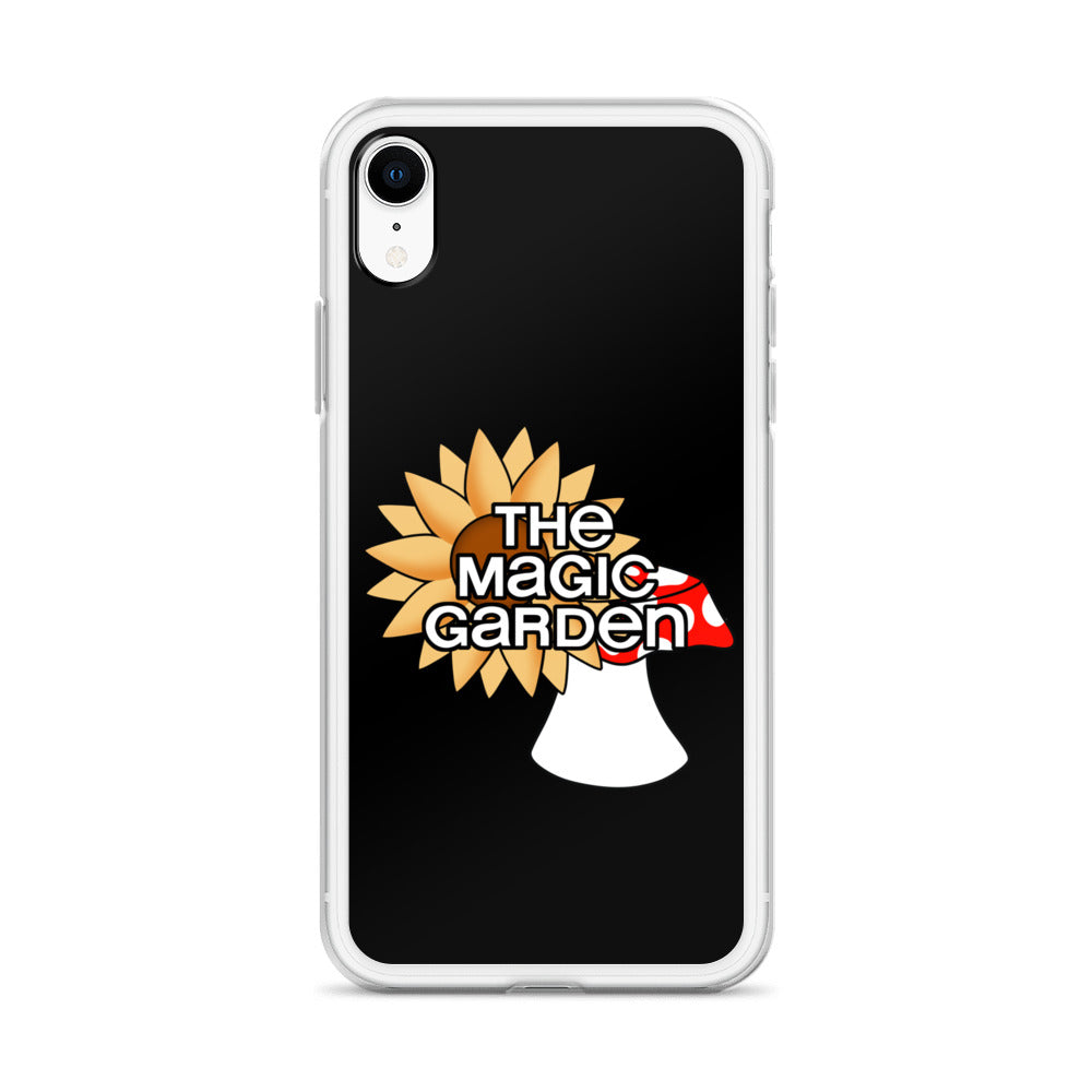 TMG Mushroom & Sunflower iPhone Cover, Black