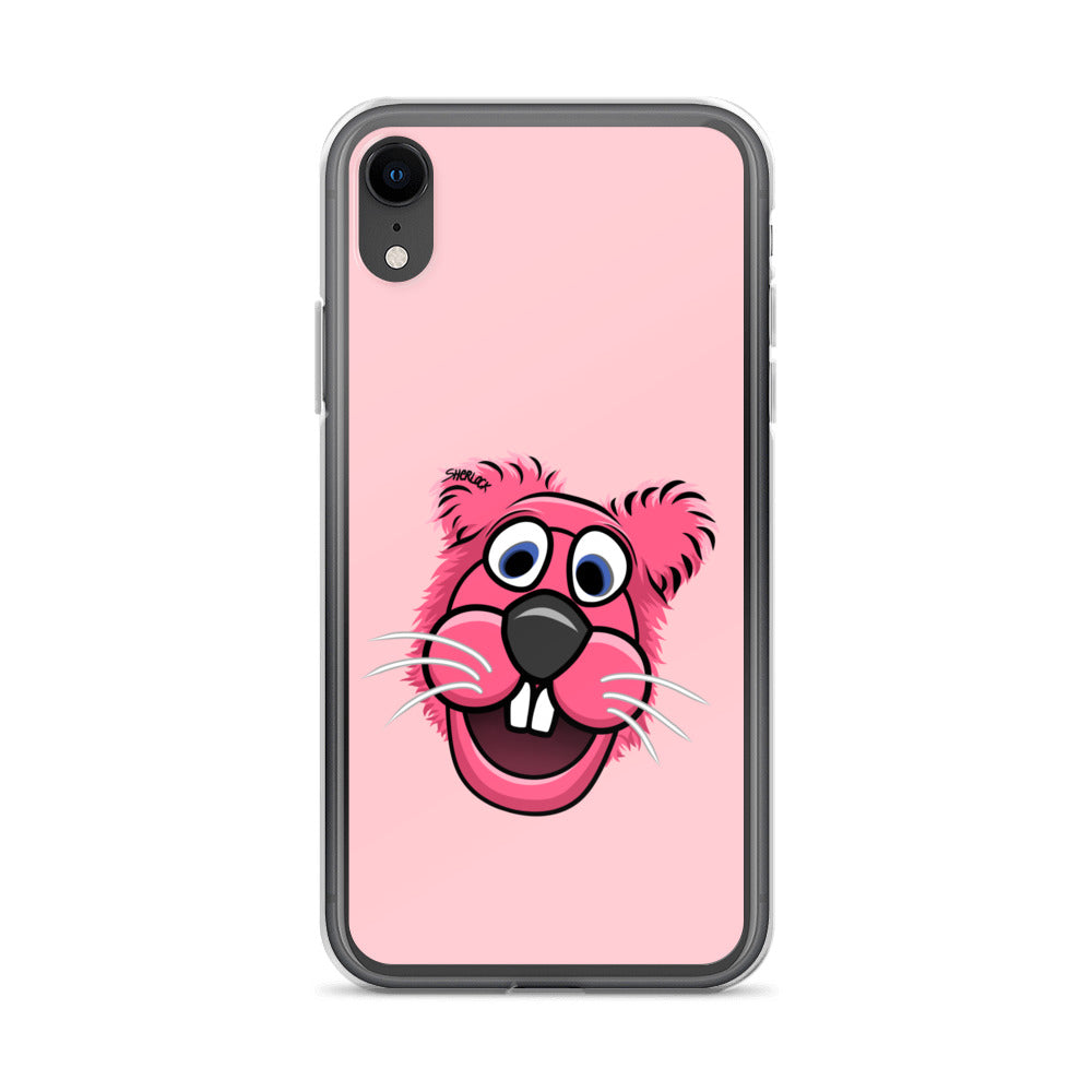 Sherlock The Squirrel iPhone Cover, Pink