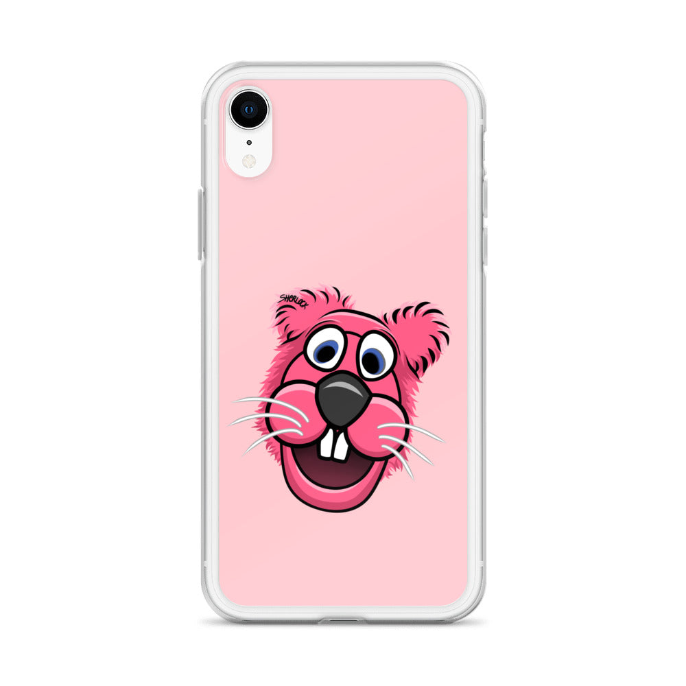 Sherlock The Squirrel iPhone Cover, Pink
