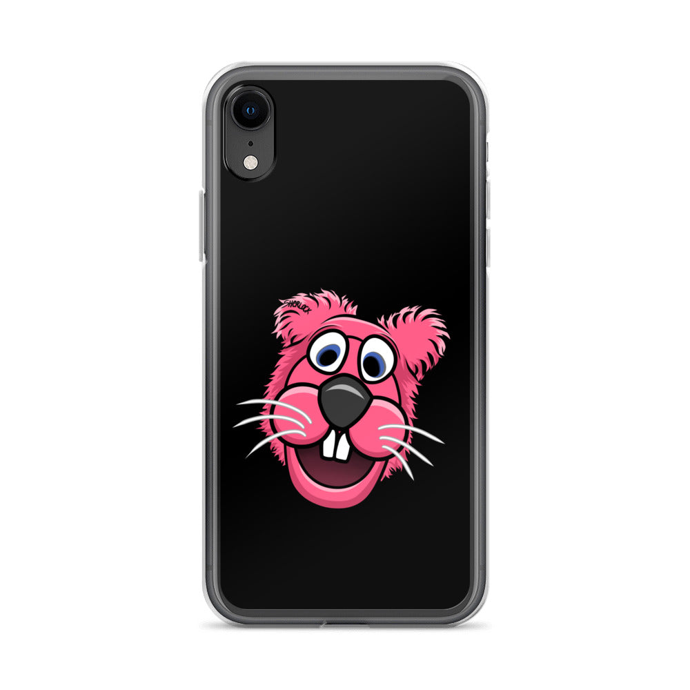 Sherlock The Squirrel iPhone Cover, Black